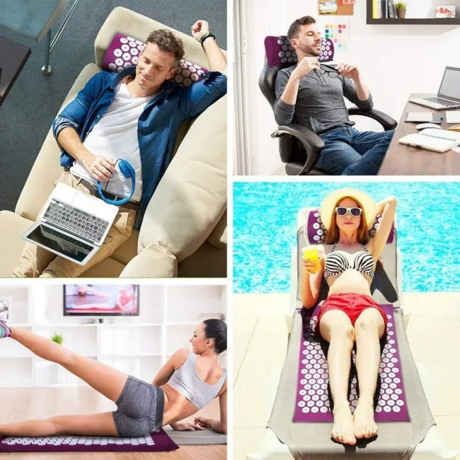 PuntoZen™ Almohada Tapete de Acupresión 🧘‍♀️🛌 - [PROMOCIÓN DISPONIBLE SOLO HOY]