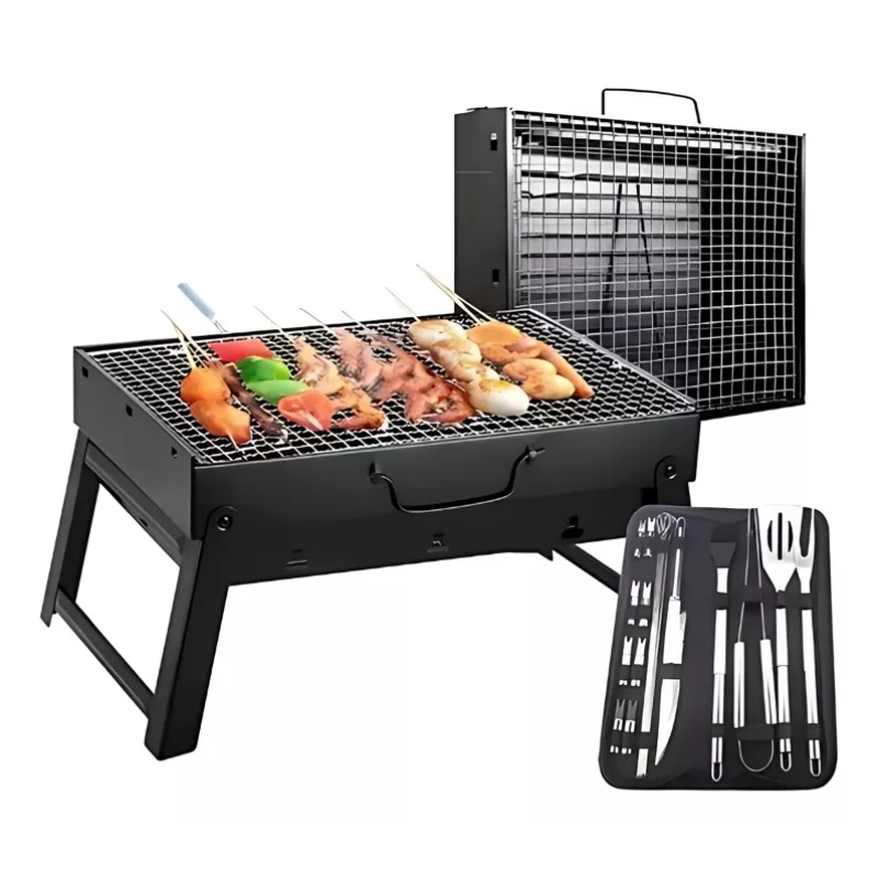 EasyBarbe™ Parrilla Portatil Plegable -  Tu Asado Donde Quiera Que Vayas - [PROMOCIÓN DISPONIBLE SOLO HOY]