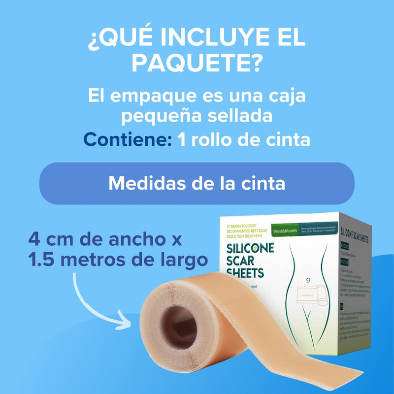 Siliscar™ CINTA PARA CICATRICES QUELOIDES - [PROMOCIÓN DISPONIBLE SOLO HOY]