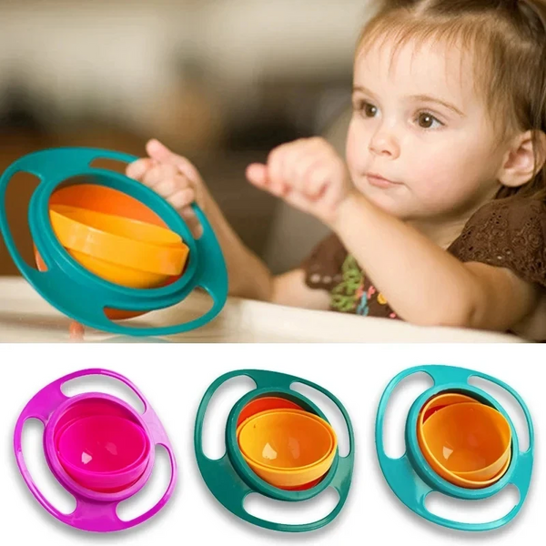 PlaGi™ Plato Giratorio 360 Antiderrames: Comidas sin Derrames para tu Bebé 🚀🍽️ - [PROMOCIÓN DISPONIBLE SOLO HOY]