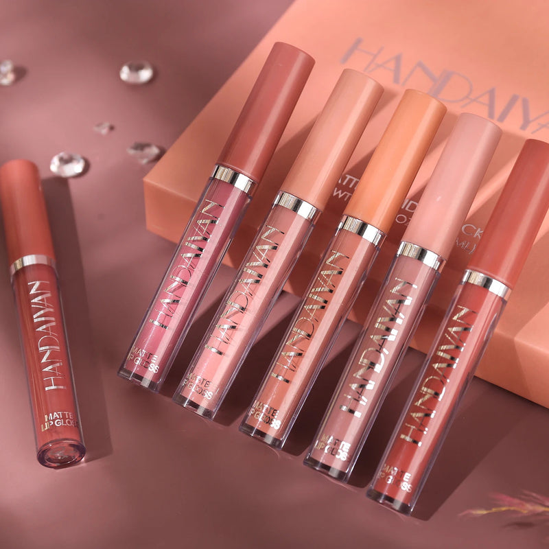 Sexy Lips Handaiyan™ Set de 6 Pintalabios Color Mate ¡Labios 80% mas gruesos sin AH!💋 - [PROMOCIÓN DISPONIBLE SOLO HOY]