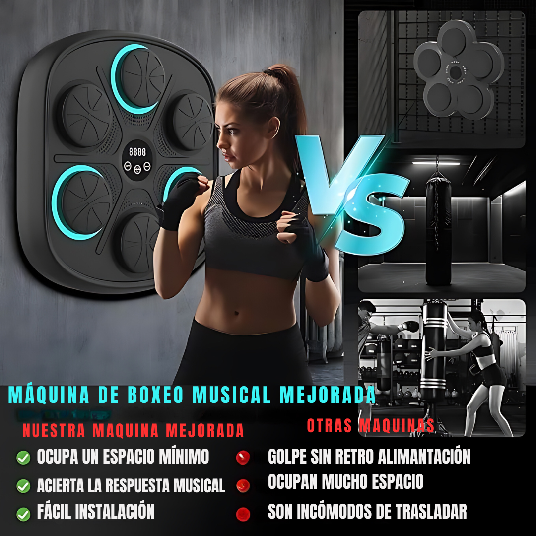 PunchBeat Maquina de Boxeo Inteligente + GUANTES DE REGALO 🎁 - [PROMOCIÓN DISPONIBLE SOLO HOY]