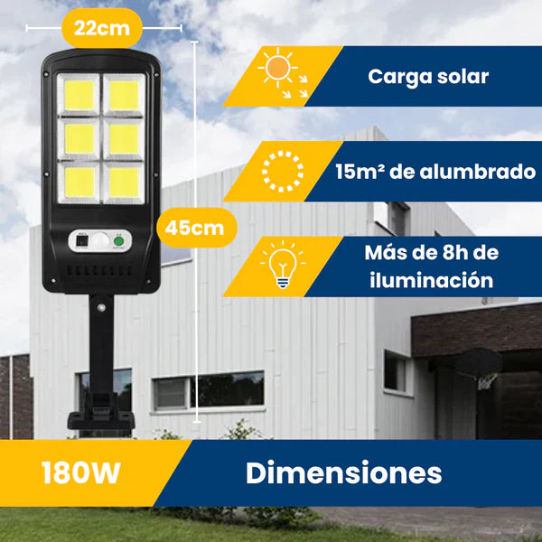 LumiMax™ Reflector Solar para Exteriores 180W - [PROMOCIÓN DISPONIBLE SOLO HOY]