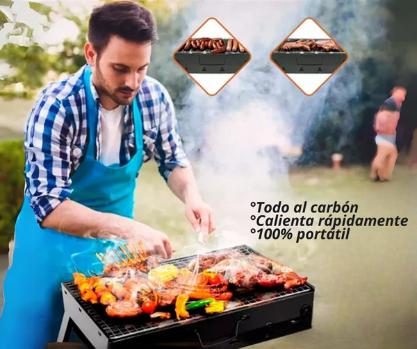 EasyBarbe™ Parrilla Portatil Plegable -  Tu Asado Donde Quiera Que Vayas - [PROMOCIÓN DISPONIBLE SOLO HOY]