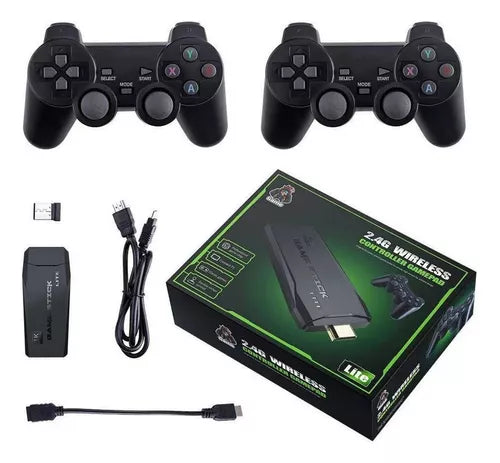 Game Stick Retro 4K - Con 10.000 Juegos + 2 Mandos de Regalo - [PROMOCIÓN DISPONIBLE SOLO HOY]