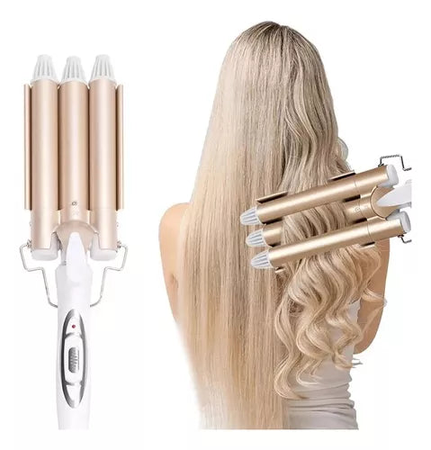 MegaStyle™ Rizador mágico para el cabello con 3 cilindros - [PROMOCIÓN DISPONIBLE SOLO HOY]