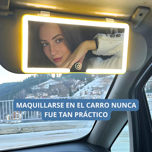 Glowmirror™ Espejo De Lujo LED para Coche - [PROMOCIÓN DISPONIBLE SOLO HOY]