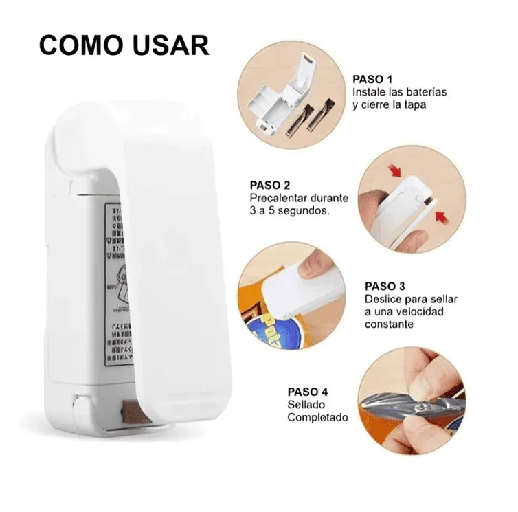 SellaTodo™ Mini Selladora De Bolsas Multiusos - [PROMOCIÓN DISPONIBLE SOLO HOY]