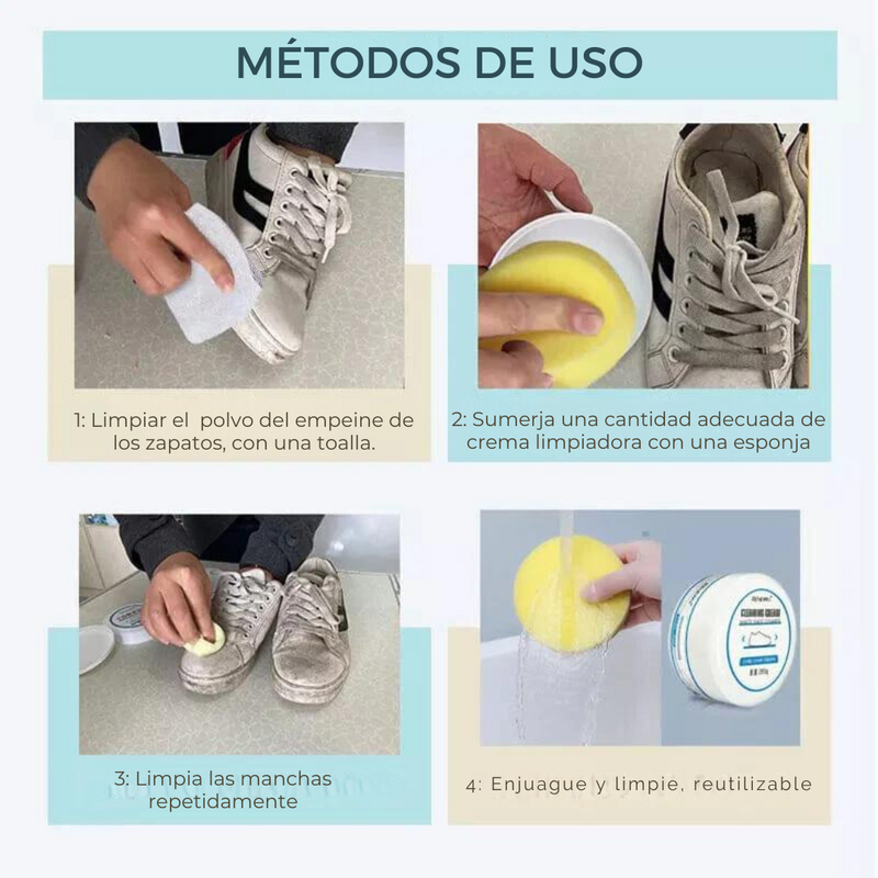 CleaningCream™ Crema Limpiadora Blanca de Zapatillas - [PROMOCIÓN DISPONIBLE SOLO HOY]