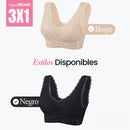 AirBra™ - Oferta Especial 3X1 - 3 Sujetadores Push Up Beige, Blanco y Negro