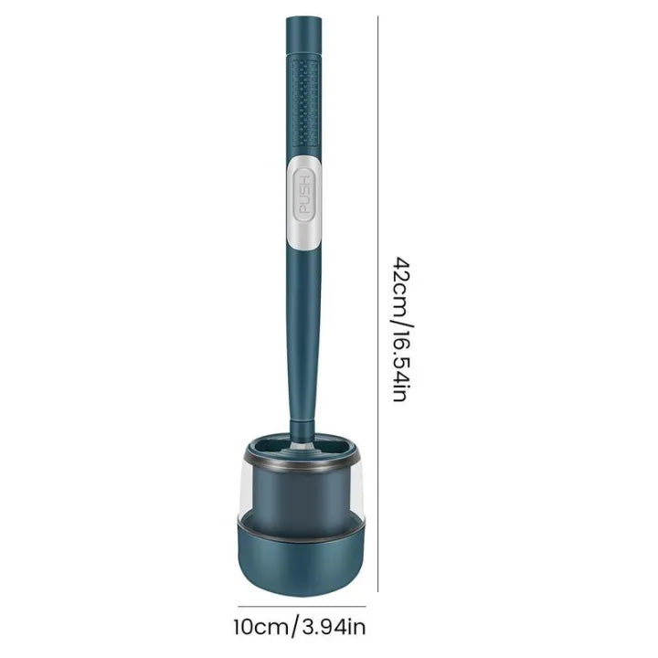 CleanFlush™ Cepillo de Silicona Flexible para Inodoro con Mango Largo y Colgante de Pared sin Perforación para el Hogar - [PROMOCIÓN DISPONIBLE SOLO HOY]