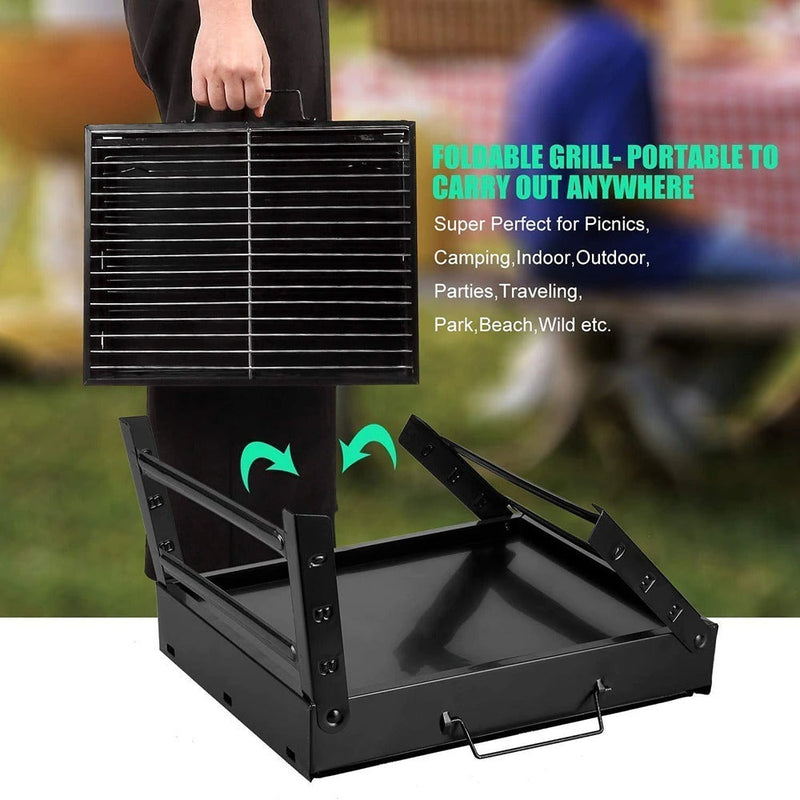 EasyBarbe™ Parrilla Portatil Plegable -  Tu Asado Donde Quiera Que Vayas - [PROMOCIÓN DISPONIBLE SOLO HOY]