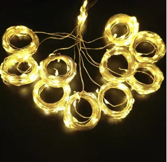 CortinaLumina™ Cortina de Luces Navideñas con control remoto 120 LEDS - [PROMOCIÓN DISPONIBLE SOLO HOY]