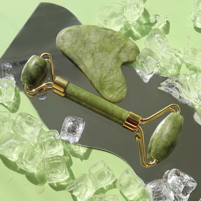 Rodillo Facial™ Masajeador en Piedra Jade | Anti Retención de Líquidos - [PROMOCIÓN DISPONIBLE SOLO HOY]