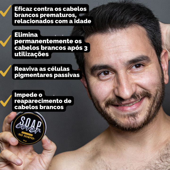 COVERSOAP™ JABÓN ELIMINADOR DE CANAS NATURAL - [PROMOCIÓN DISPONIBLE SOLO HOY]
