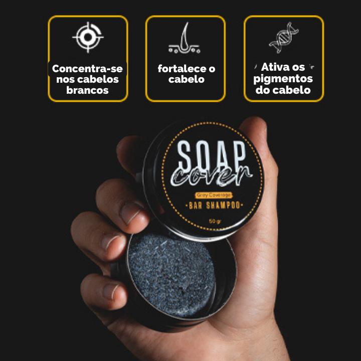 COVERSOAP™ JABÓN ELIMINADOR DE CANAS NATURAL - [PROMOCIÓN DISPONIBLE SOLO HOY]