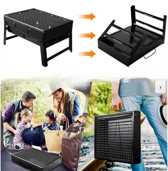 EasyBarbe™ Parrilla Portatil Plegable -  Tu Asado Donde Quiera Que Vayas - [PROMOCIÓN DISPONIBLE SOLO HOY]