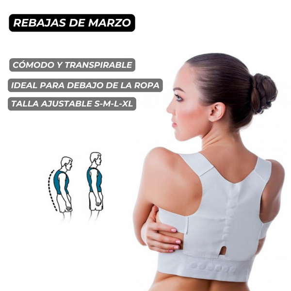 PostureMax™ Corrector de Postura Magnético Ajustable - [PROMOCIÓN DISPONIBLE SOLO HOY]