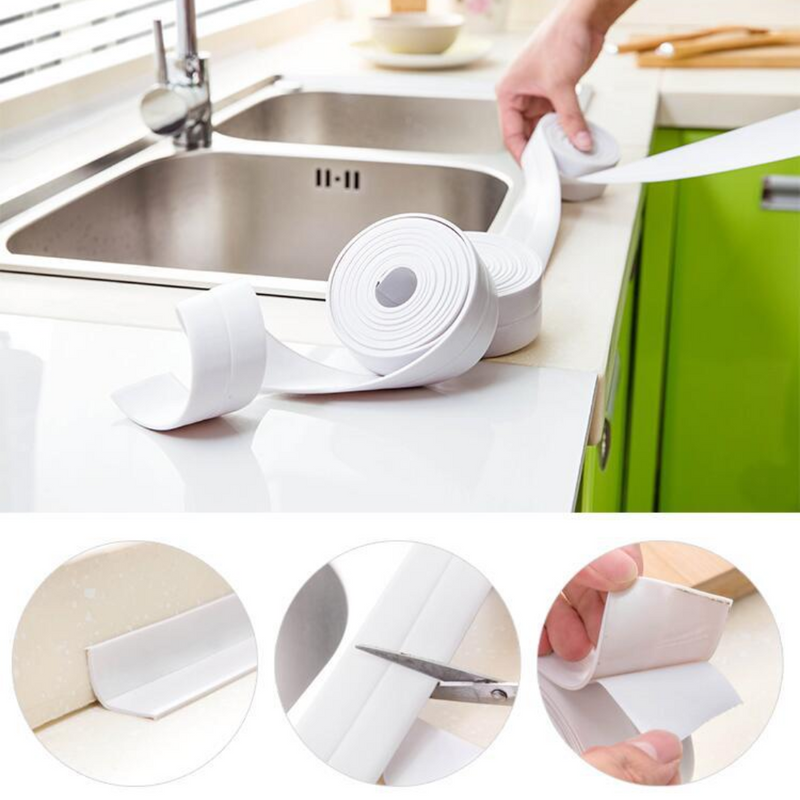 SealFlex™ Cintas Impermeables para Bordes Blanco - [PROMOCIÓN DISPONIBLE SOLO HOY]