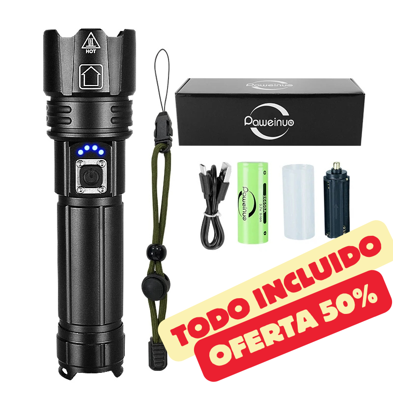 FocoMax™ Pro - Luz táctica de alto alcance  - [PROMOCIÓN DISPONIBLE SOLO HOY]