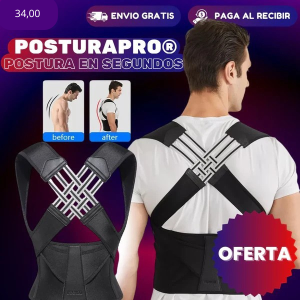 PosturaPro™ Corrector de Postura - Nueva Postura en Segundos - [PROMOCIÓN DISPONIBLE SOLO HOY]