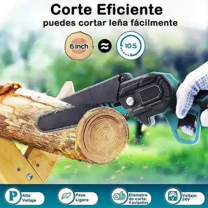 PowerCut Mini Motosierra Inalámbrica con 2 Baterías - ENVÍO GRATIS - [PROMOCIÓN DISPONIBLE SOLO HOY]