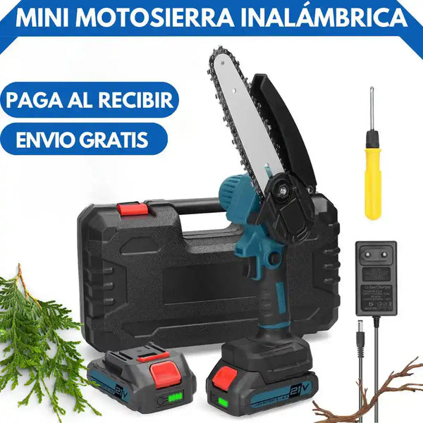 PowerCut™ Mini Motosierra Inalámbrica con 2 Baterías - ENVÍO GRATIS - [PROMOCIÓN DISPONIBLE SOLO HOY]