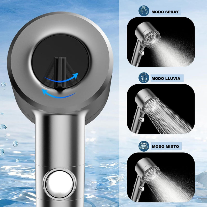 PureShower™ – Alcachofa de Ducha Purificadora para un Agua más Limpia y Saludable