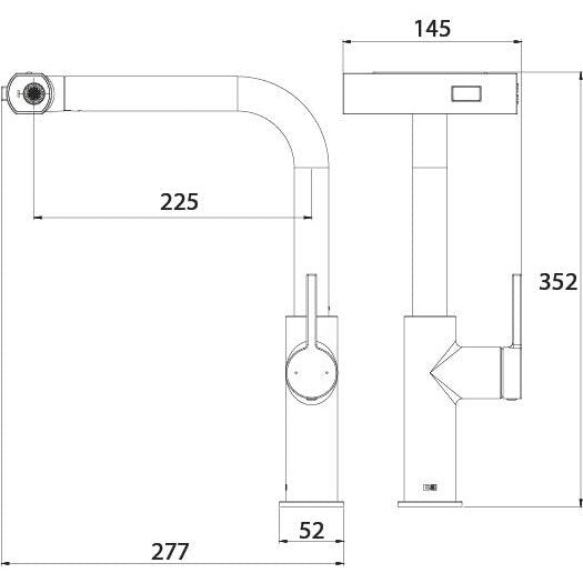 AquaTurn 360™ – Acero inoxidable con 4 modos de chorro
