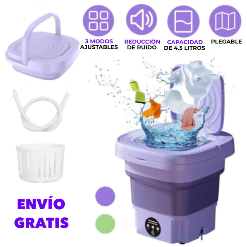 MiniWash™ Mini Lavadora Portátil 8L - 3 niveles de vibración con cesta de lavado - [PROMOCIÓN DISPONIBLE SOLO HOY]