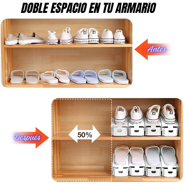 ShoeStacks™ Organizador de Zapatos (Pack 3 un.) - [PROMOCIÓN DISPONIBLE SOLO HOY]